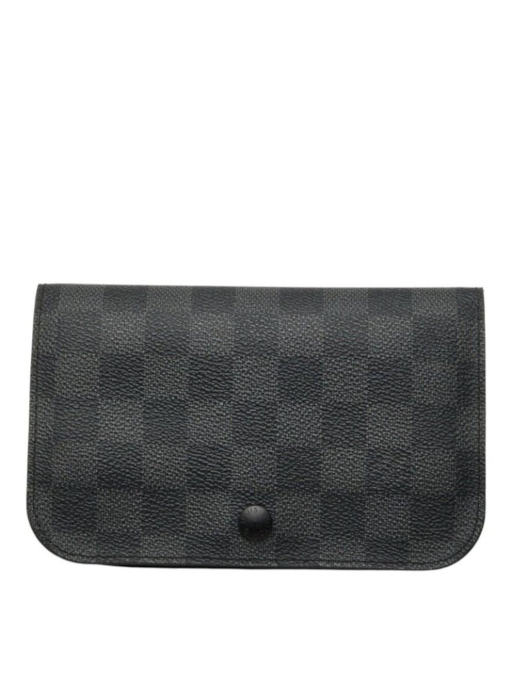 Louis Vuitton Damier Graphite Ceinture Pochette Homme Pouch Black Leather
